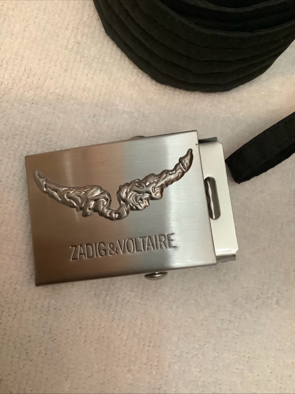 Zadig & Voltaire Belt Buckle in Silver Tone With Wing Logo​ - Picture 8 of 10